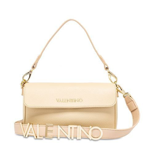 V cream cross-bag with two handles